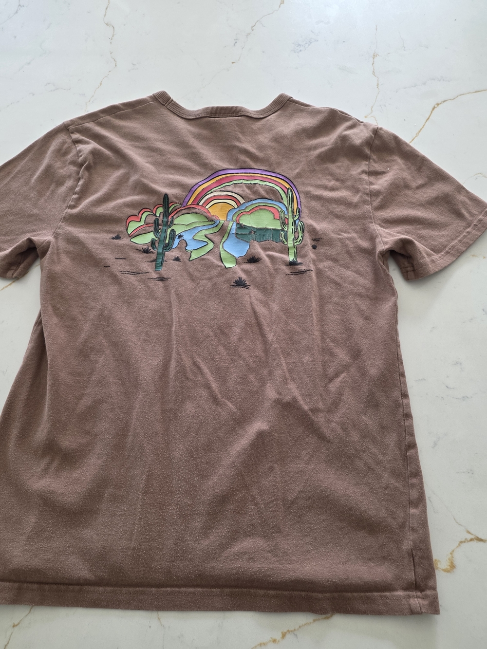 Champion Desert Tee Small Pre Owned VG Deset Tan Color - Picture 2 of 6